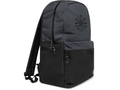 Black Logo Embroidered Backpack
