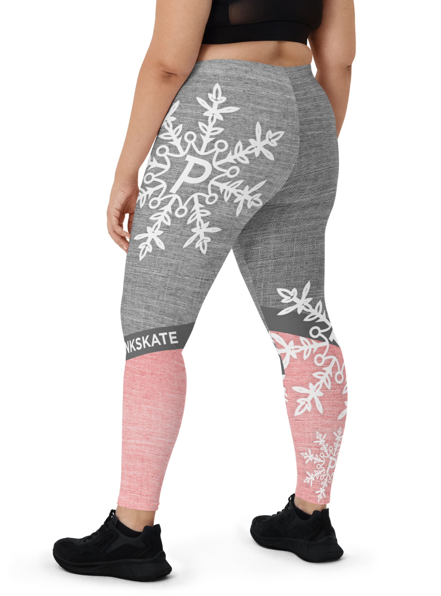 snowflake legging pants size large / XL active polyester spandex