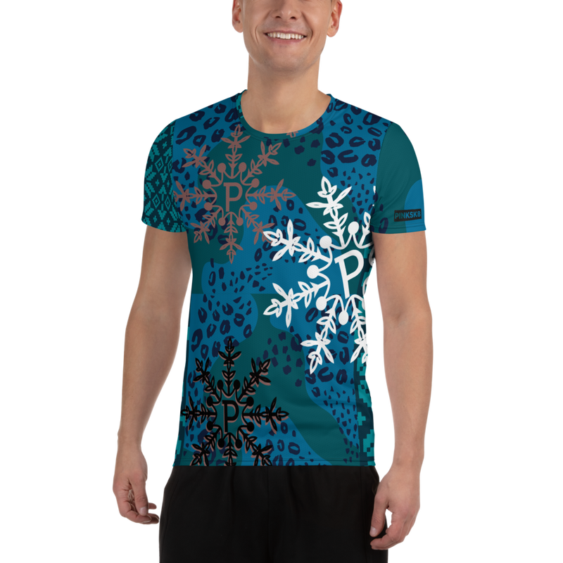 All-Over Blue Athletic T-shirt