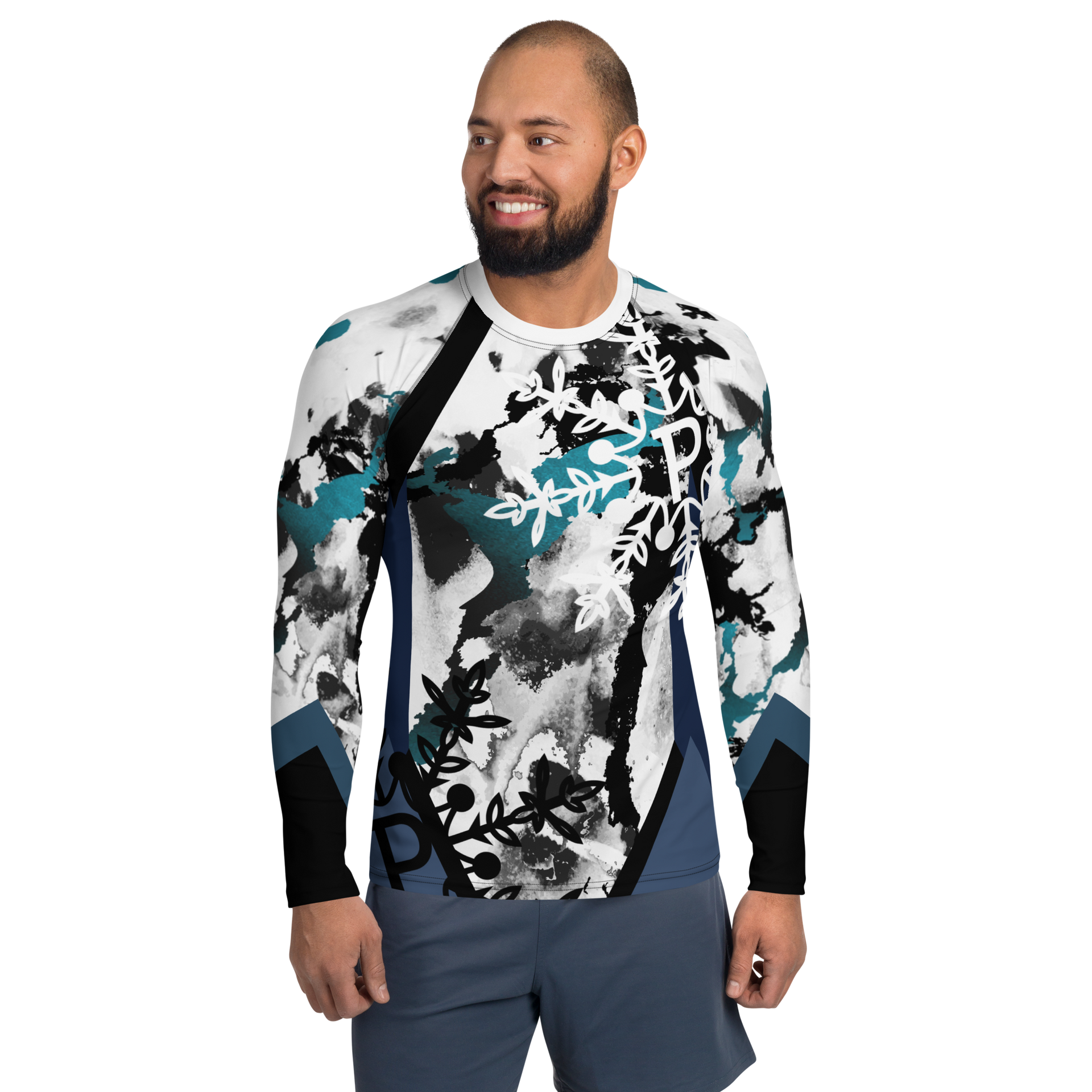 Electric Tundra Men's Rash Guard