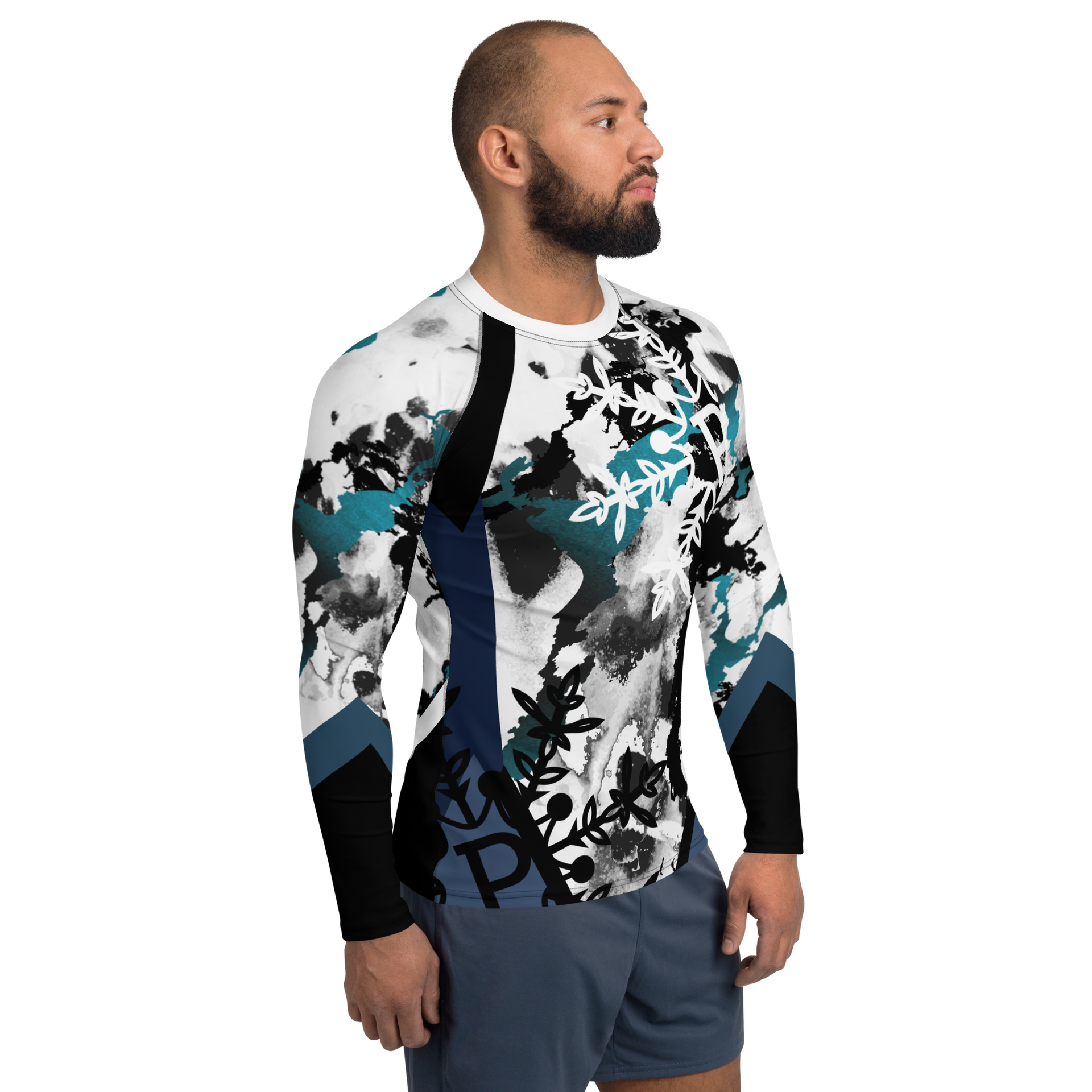 Electric Tundra Men's Rash Guard