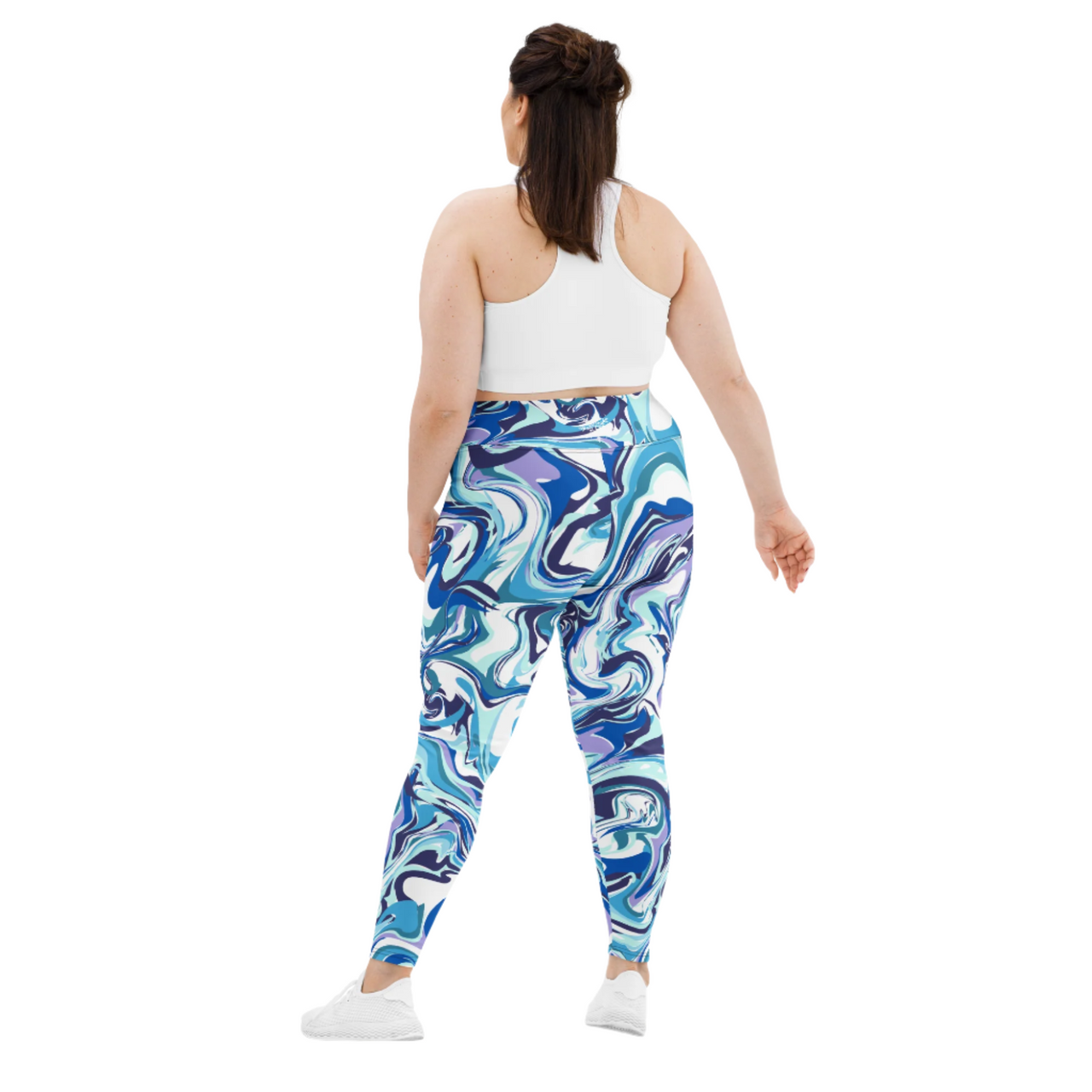 Marbled Blue Leggings