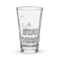 Thirsty pint glass