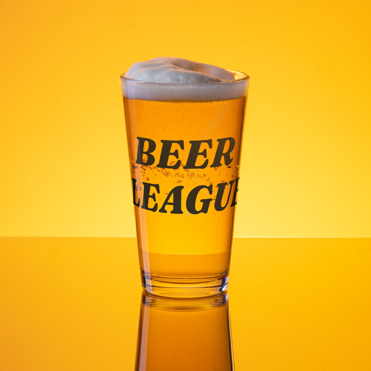 Beer League Pint Glass