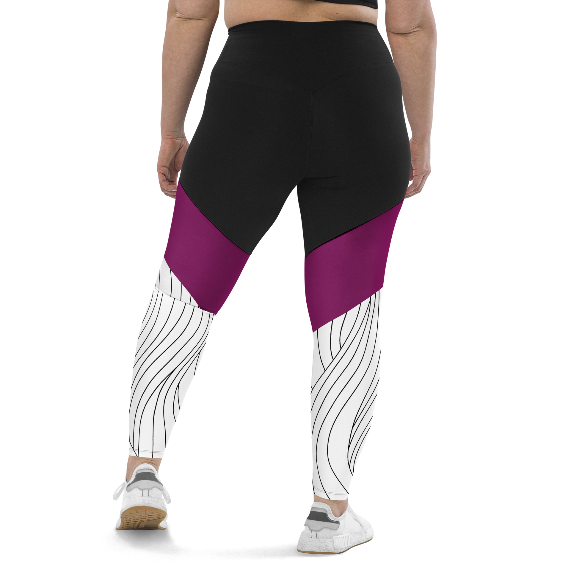 Lined Wine Compression Leggings Pinkskate