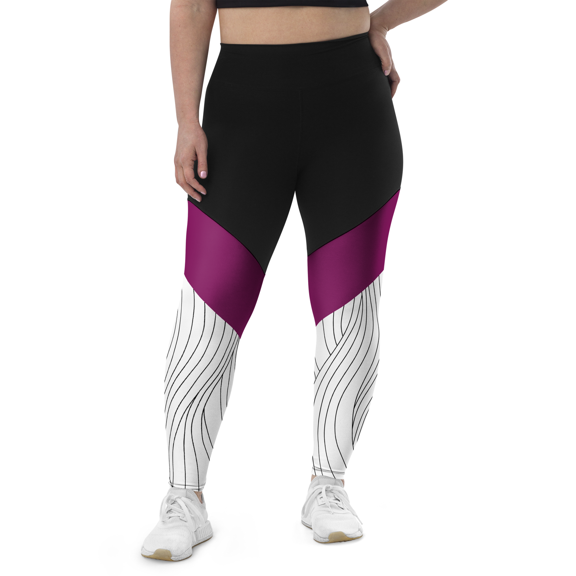 Lined Wine Compression Leggings Pinkskate