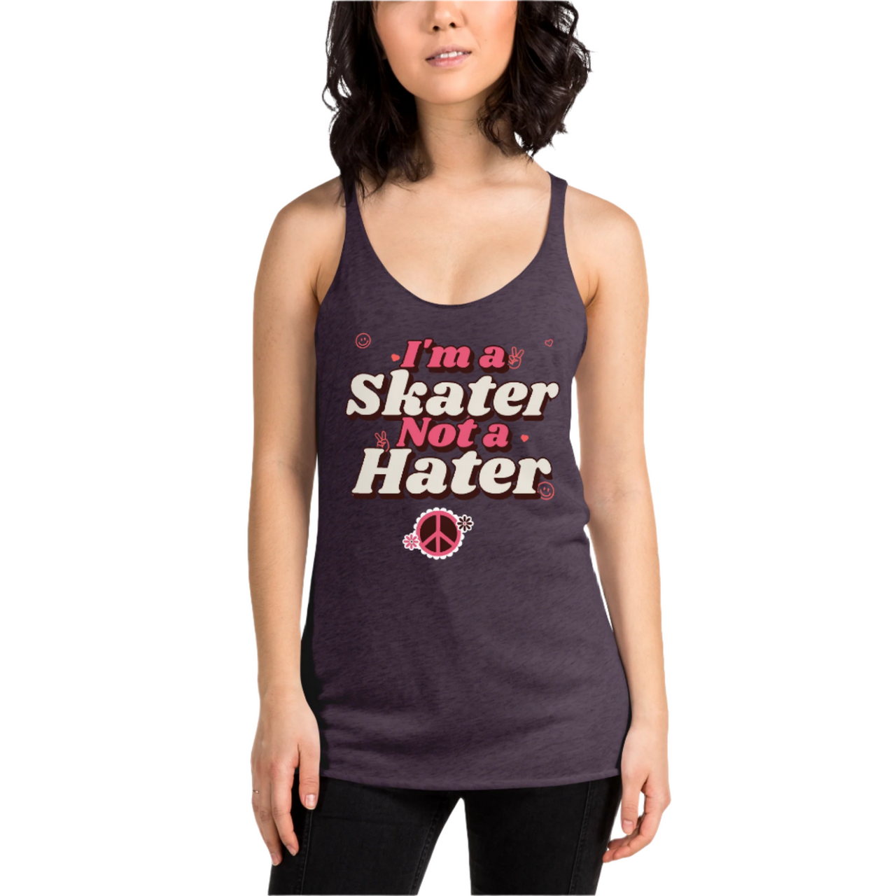 Skater Not A Hater Racerback Tank