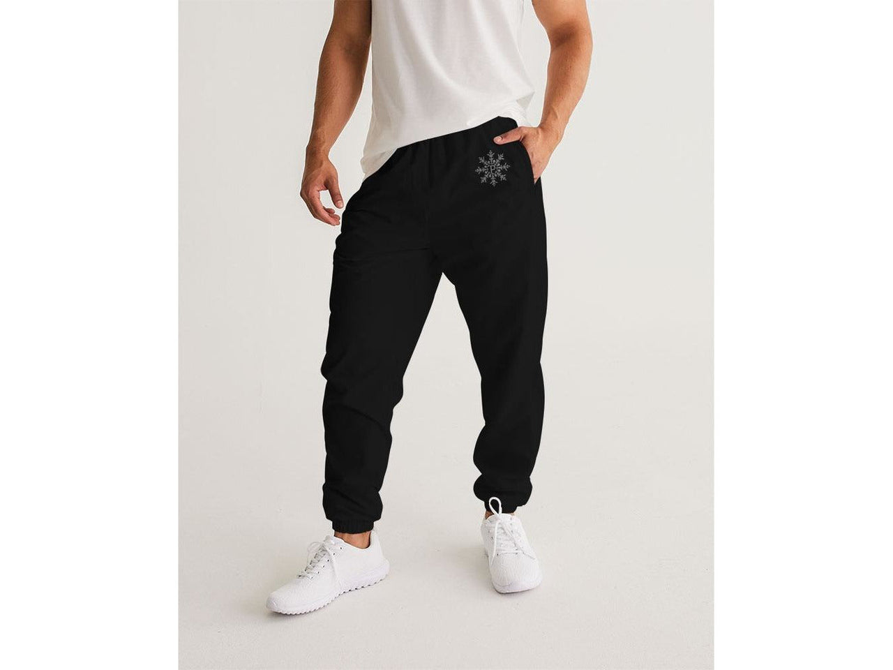 Men's black track pants