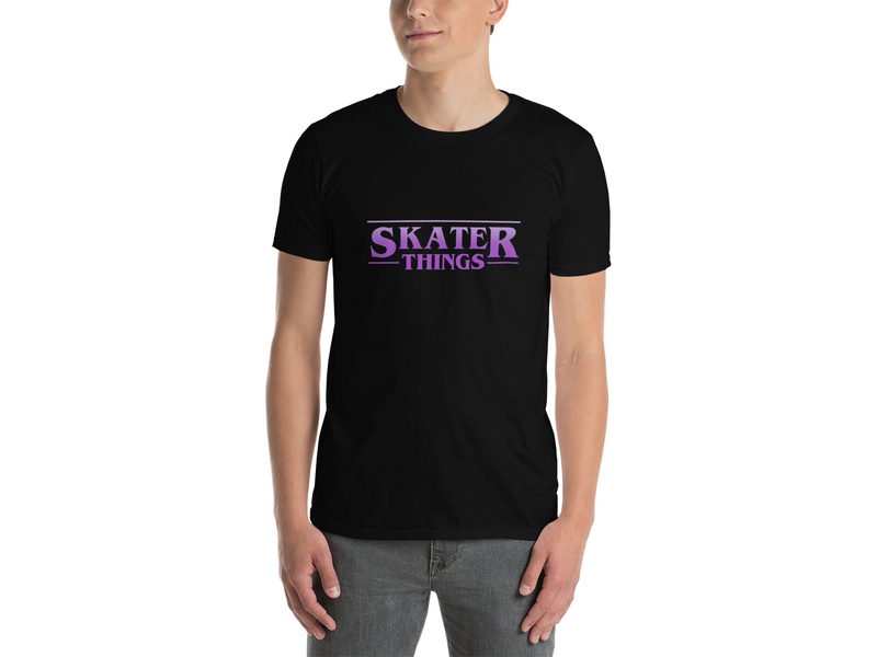 Skater Things Purple Graphic Tee