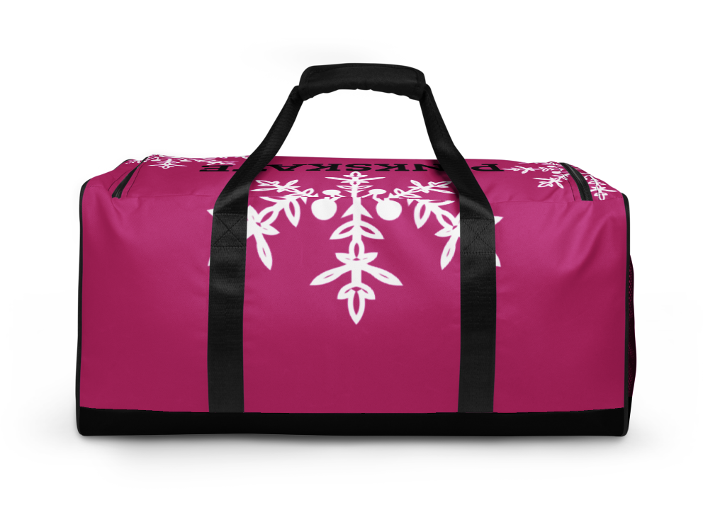 Checkered Salmon Pink Duffle Bag – iKhava Omogé Creations