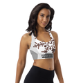 Abstract Compression Sports Bra