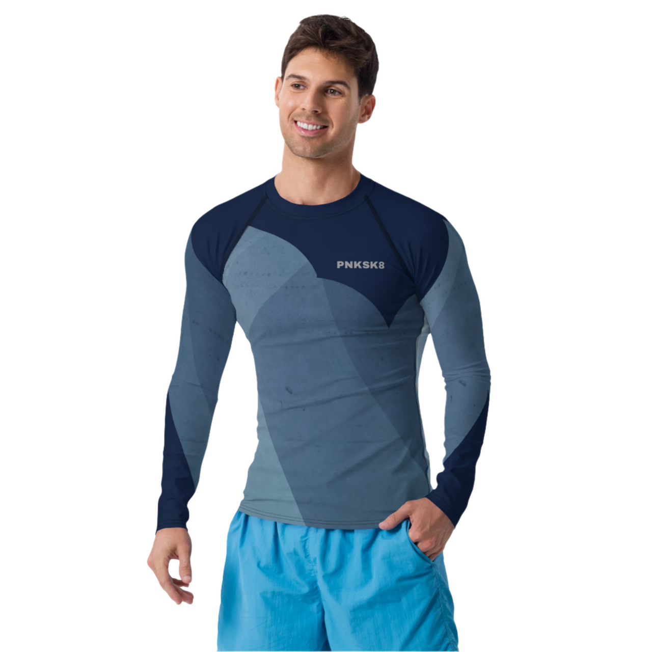 Blue Graphite Rash Guard