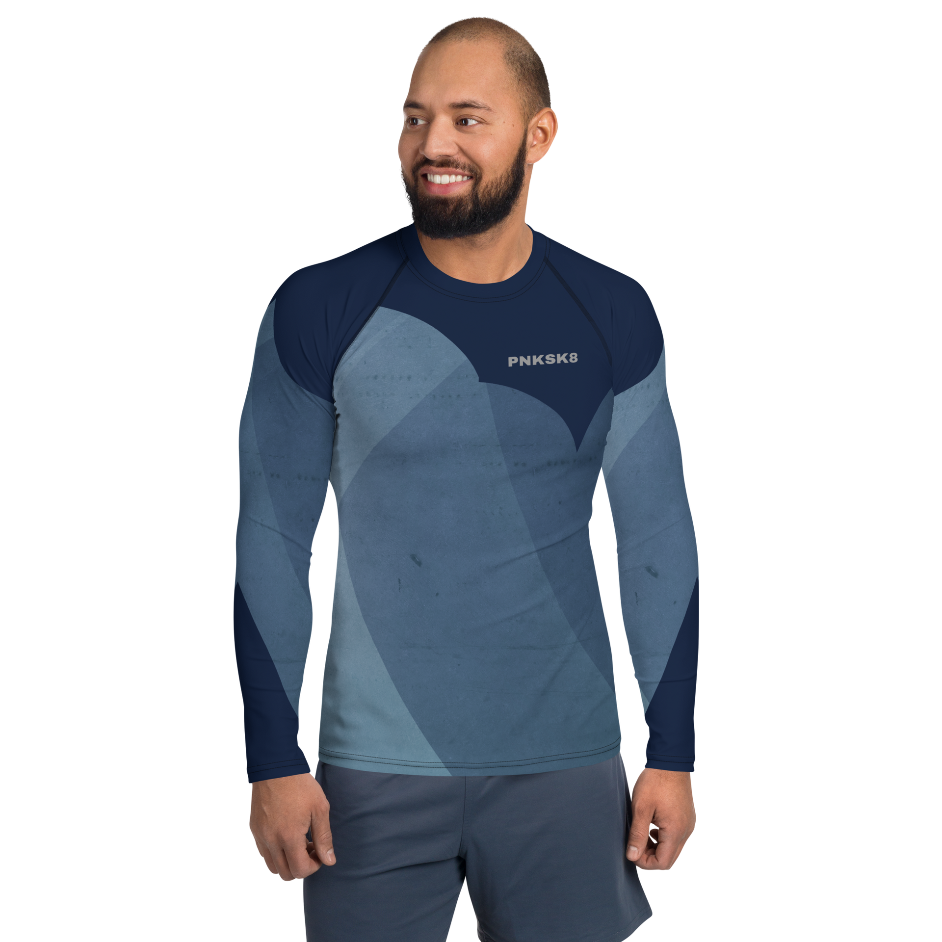 Blue Graphite Rash Guard