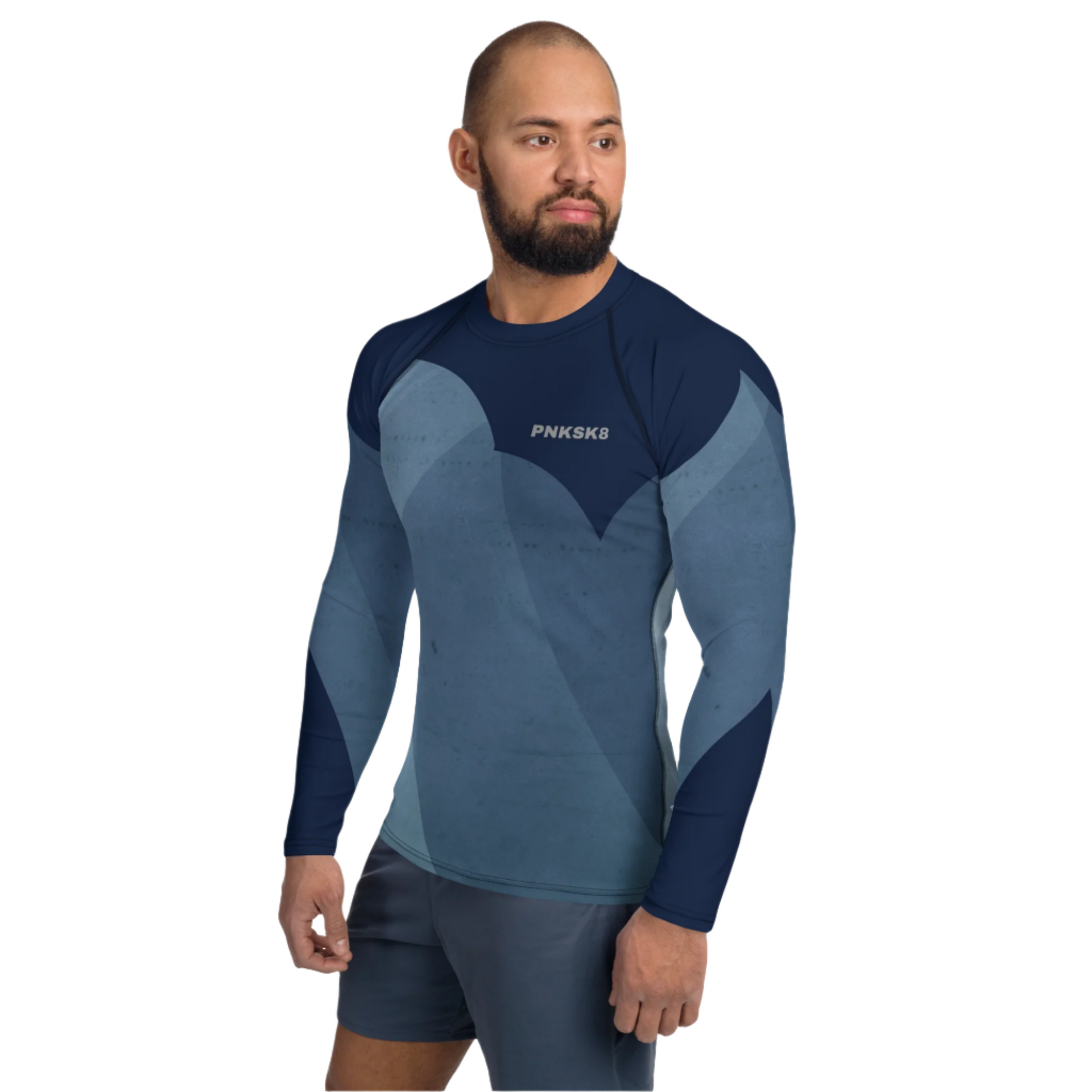 Blue Graphite Rash Guard