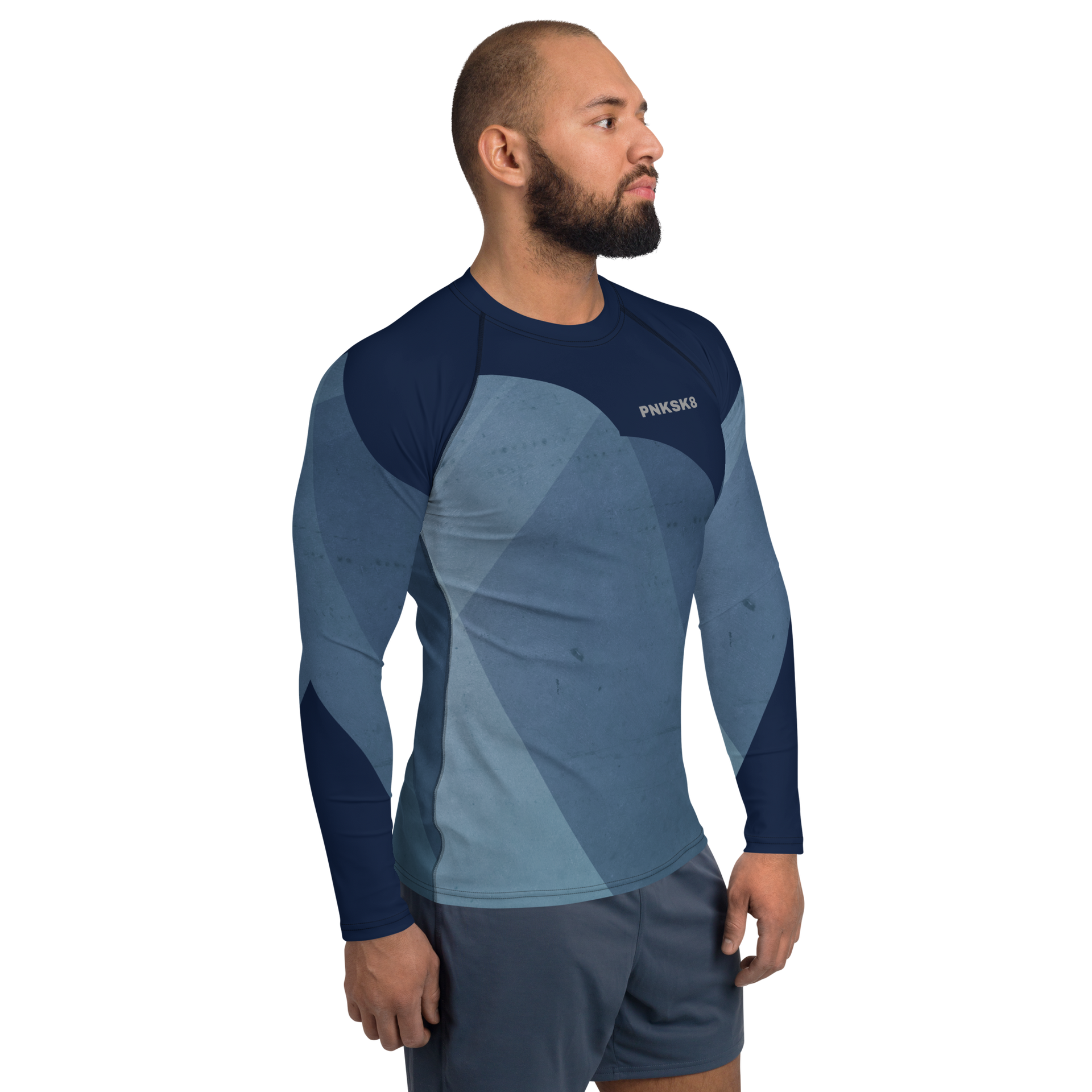 Blue Graphite Rash Guard