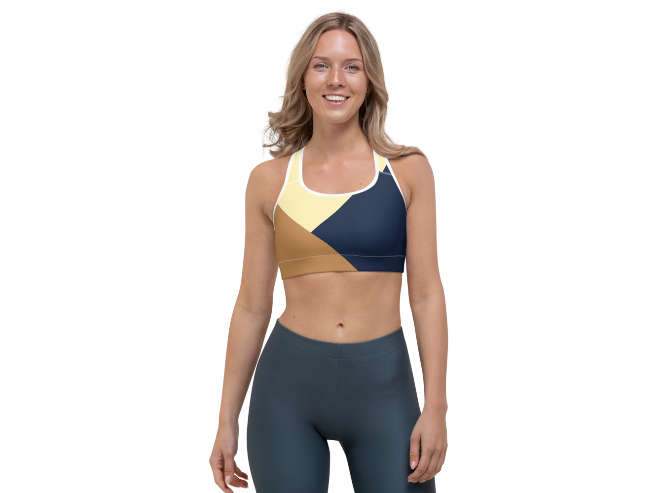 Pinkskate Color Block Sports Bra