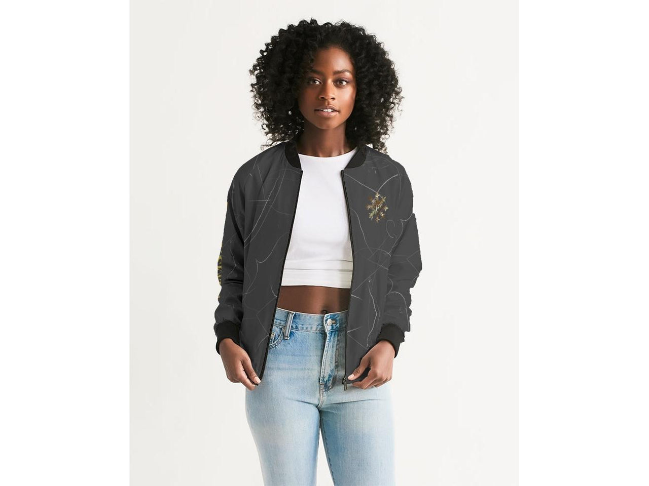 Lines In The Ice Women's Bomber Jacket