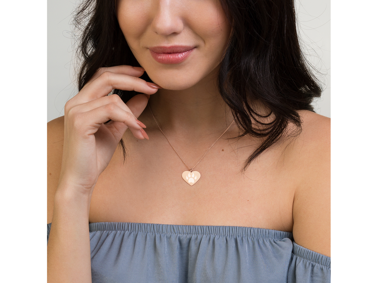 Mama Bear Engraved Rose Gold