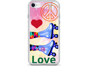 Peace Love and Skate iPhone Case