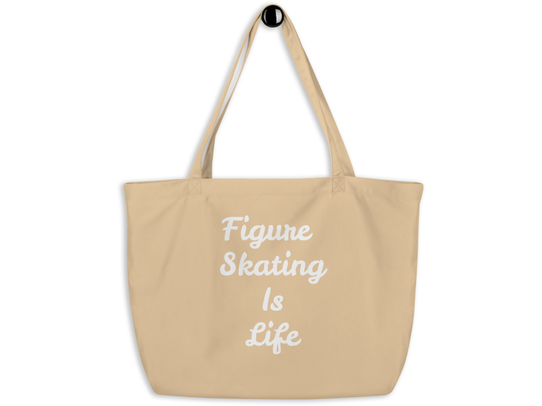 Tan Figure Skating Is Life Tote