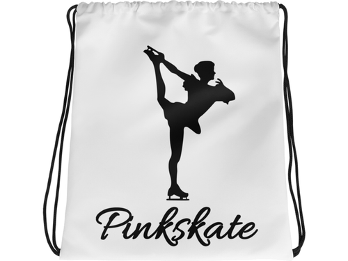 Pinkskate Drawstring Bag