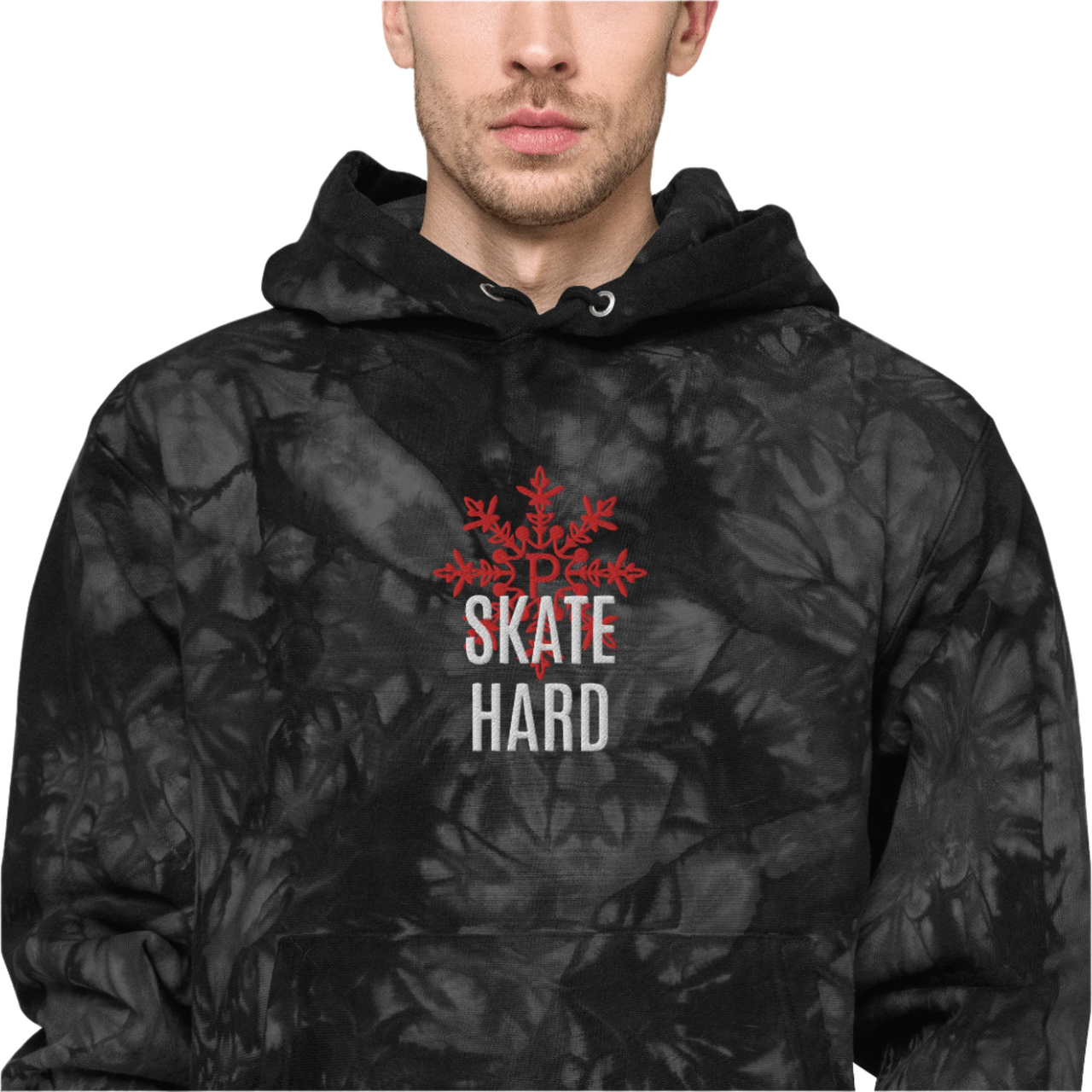 Skate Hard Tie Dye Hoodie Pinkskate