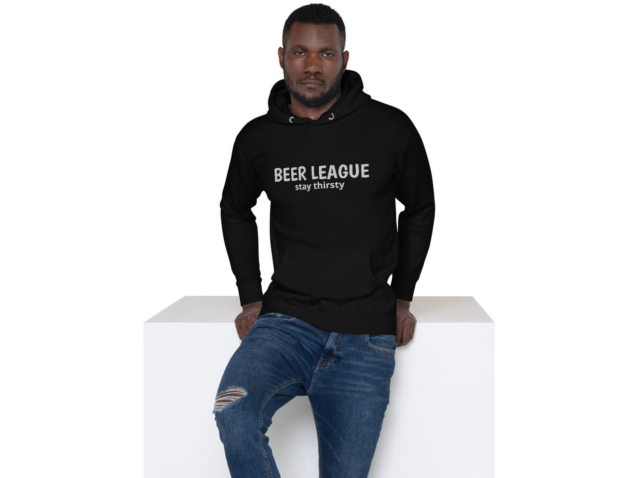 Beer League Embroidered Hoodie