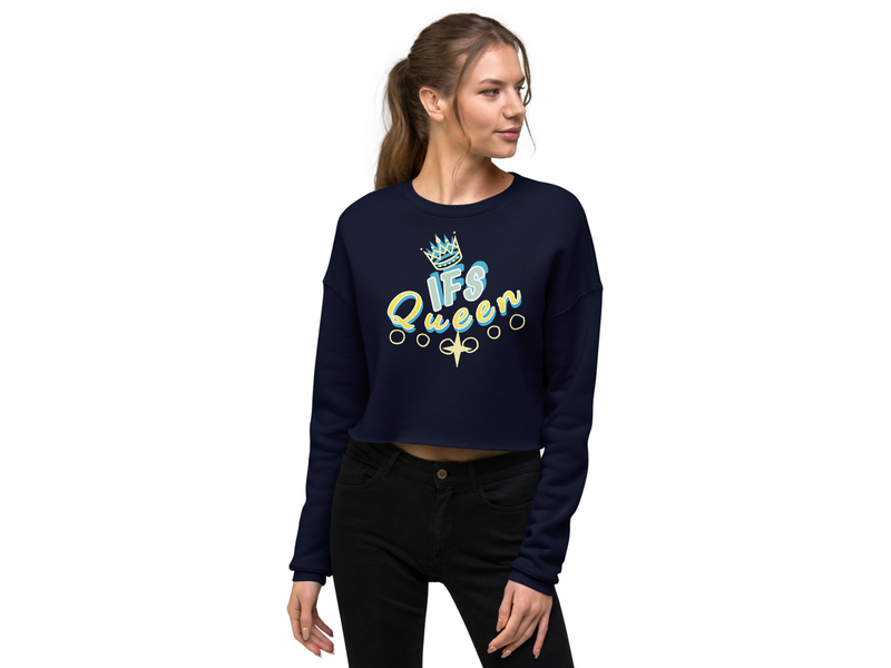 IFS Navy Blue Crop Sweatshirt