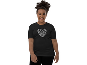 Youth Skate With Heart Graphic Tee